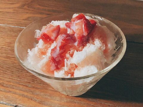 夏に食べたい大人のデザートいちごかき氷